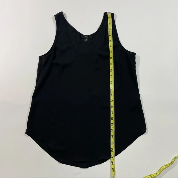 J Crew Drape Semi Sheer Tank Top Black Size XS - Picture 8 of 8